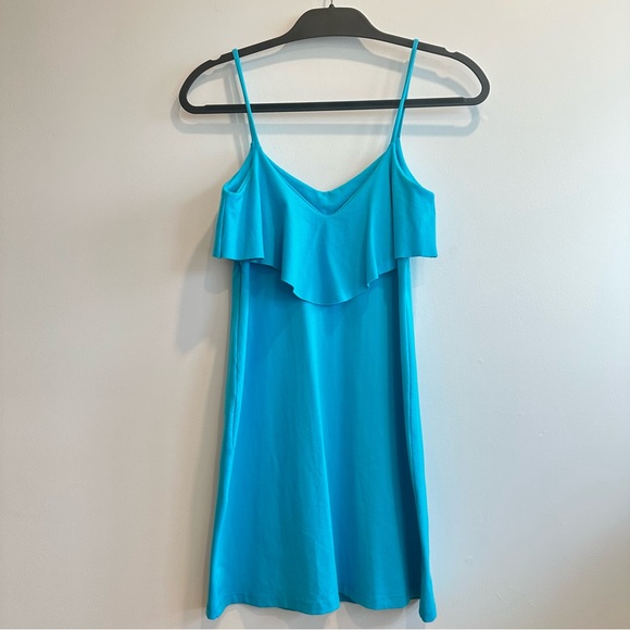 ❌ Susana Monaco Gwen Ruffle Top Dress - Surf - Picture 5 of 7